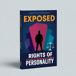 A visually striking book cover design that revolves around the theme of 'Exposed' and 'Rights of Personality'