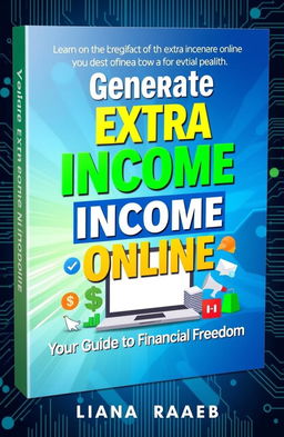 A vibrant eBook cover designed to teach readers how to earn extra income online