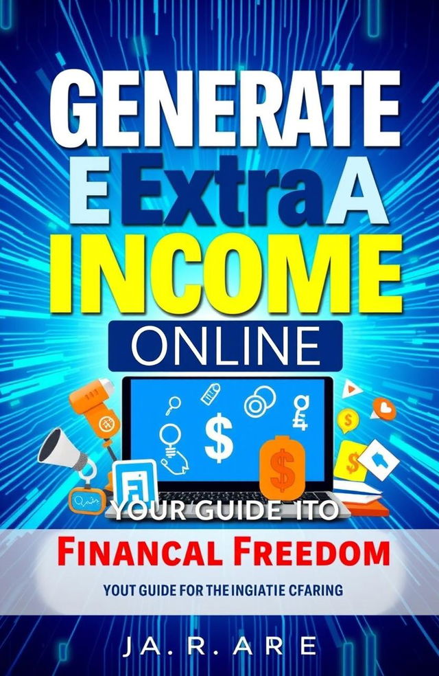 A vibrant eBook cover designed to teach readers how to earn extra income online