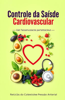 A visually striking eBook cover for a health guide focused on cardiovascular wellness