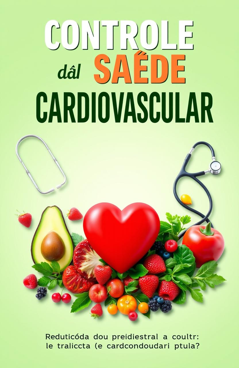 A visually striking eBook cover for a health guide focused on cardiovascular wellness