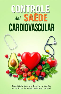 A visually striking eBook cover for a health guide focused on cardiovascular wellness