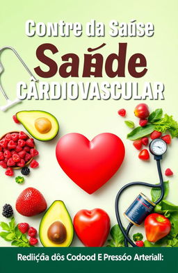 A visually striking eBook cover for a health guide focused on cardiovascular wellness