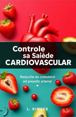 Uma capa de eBook visualmente impressionante sobre controle da saúde cardiovascular