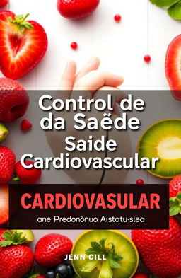 Uma capa de eBook visualmente impressionante sobre controle da saúde cardiovascular