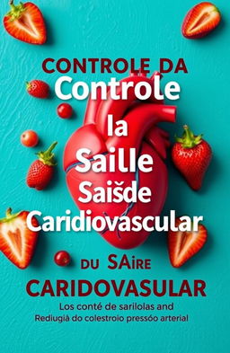Uma capa de eBook visualmente impressionante sobre controle da saúde cardiovascular