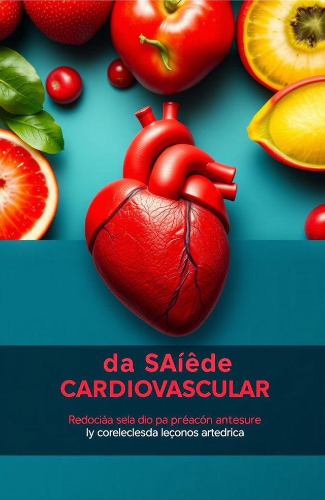 Uma capa de eBook visualmente impressionante sobre controle da saúde cardiovascular