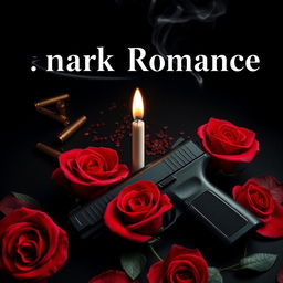 A striking book cover design for a dark romance novel with an enemies-to-lovers theme