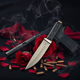 A captivating dark romance book cover featuring a black and red background that sets a moody tone