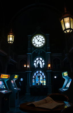 A grand clock inside Cinderella Castle at Disneyland, featuring an enchanting and magical atmosphere