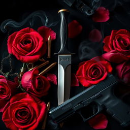 An evocative A4 dark romance book cover, measuring 1414 px x 2250 px, featuring a dramatic black and red background that conveys an intense atmosphere