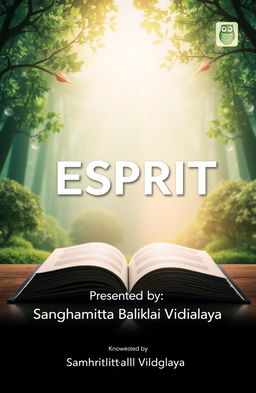 The word 'ESPRIT' displayed in large, bold, and stylish typography at the center of the image
