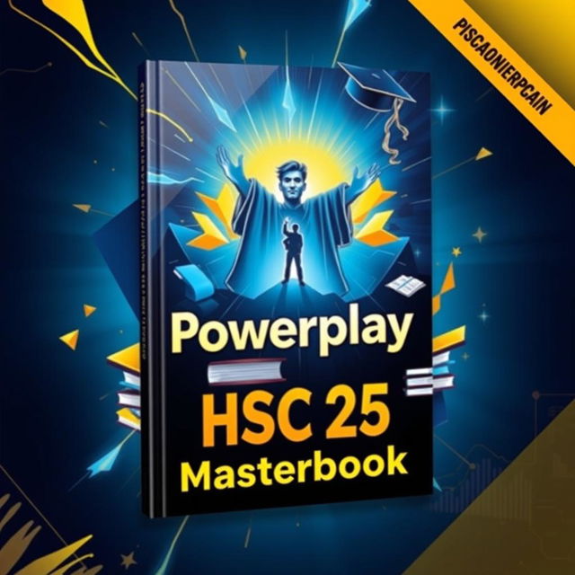 A captivating book cover for the title "Powerplay HSC 25 Masterbook"