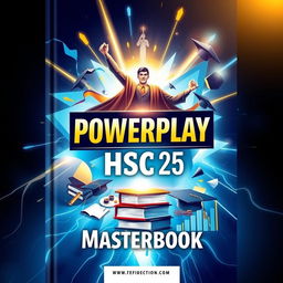A captivating book cover for the title "Powerplay HSC 25 Masterbook"