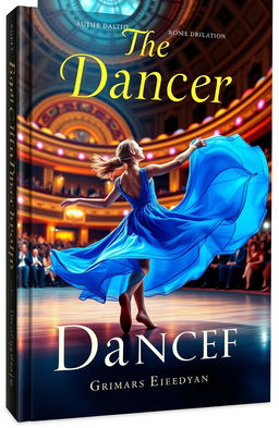 A realistic 3D book cover featuring a girl dancing in a concert hall