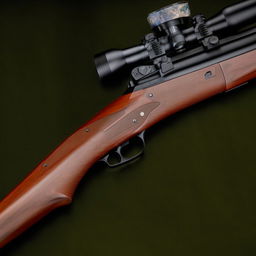 A full-length, state-of-the-art big rifle exhibiting leading-edge technology and intricate craftsmanship.