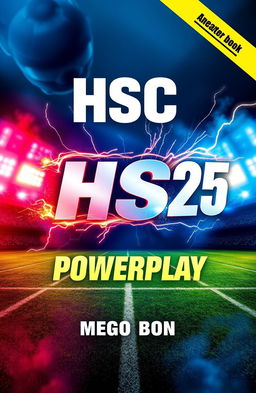 A visually stunning cover for a mega book titled 'HSC 25 Powerplay'