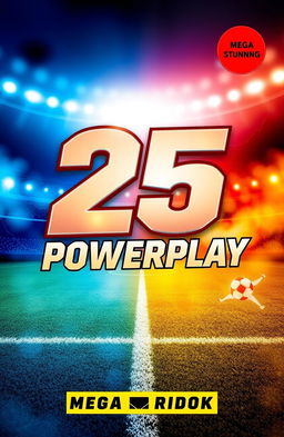 A visually stunning cover for a mega book titled 'HSC 25 Powerplay'