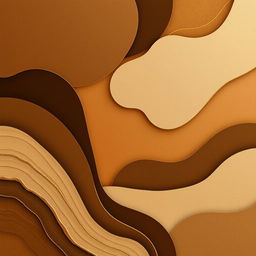 A minimalist abstract artwork showcasing various shades of brown