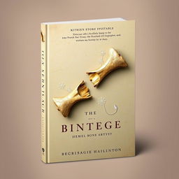 A striking book cover design that beautifully combines the concepts of Kintsugi and bone artistry