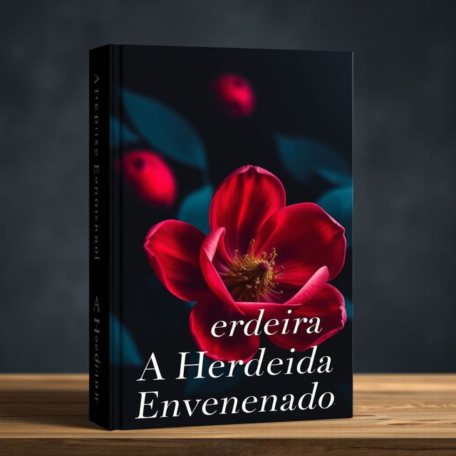 A book cover featuring a prominent Ume flower in the foreground, surrounded by a dark and melancholic background