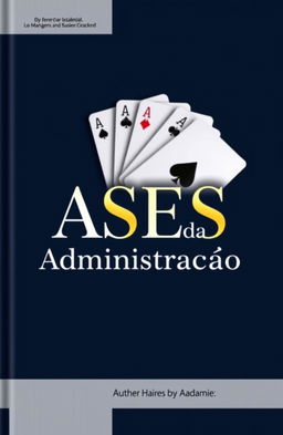 A sleek and professional eBook cover for "ASES da Administração" featuring a modern and elegant font for the title prominently displayed in the center