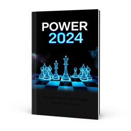 A unique and eye-catching book cover design for the title "Power Play 2024"