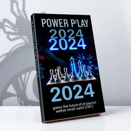 A unique and eye-catching book cover design for the title "Power Play 2024"