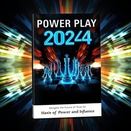 A unique and eye-catching book cover design for the title "Power Play 2024"