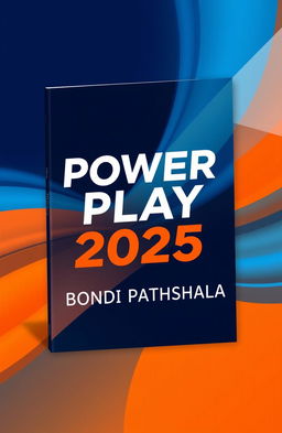 A unique and striking book cover design for a fictional book titled 'Power Play 2025'