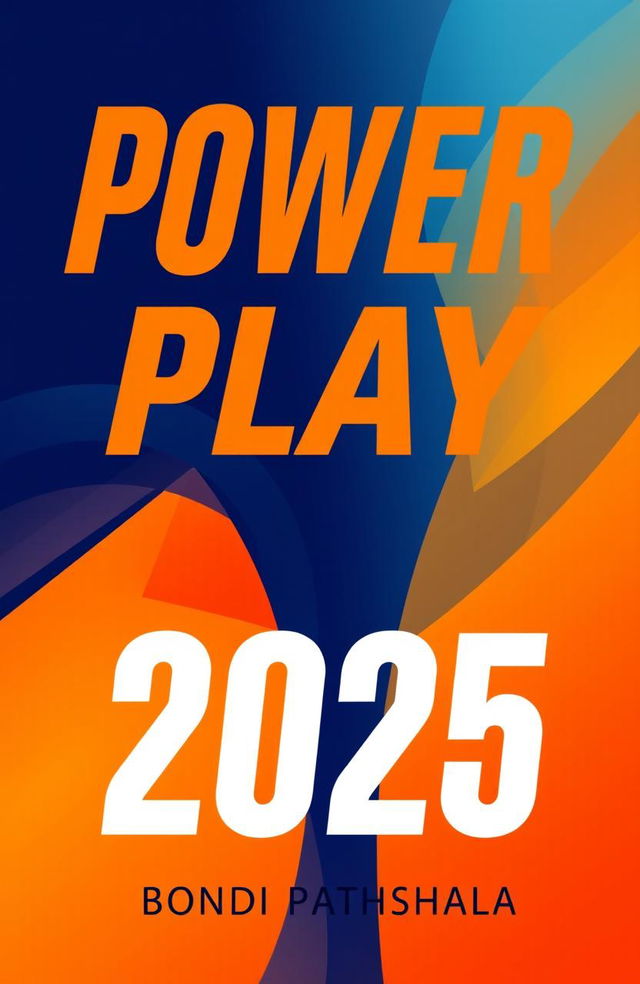 A unique and striking book cover design for a fictional book titled 'Power Play 2025'