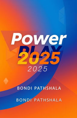 A unique and striking book cover design for a fictional book titled 'Power Play 2025'