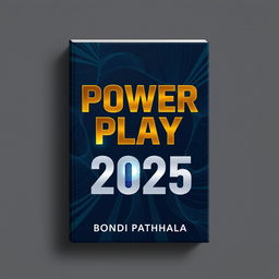 An exceptionally unique book cover design for 'Power Play 2025'