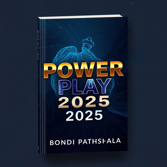 An exceptionally unique book cover design for 'Power Play 2025'