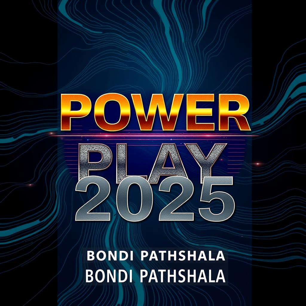 An exceptionally unique book cover design for 'Power Play 2025'