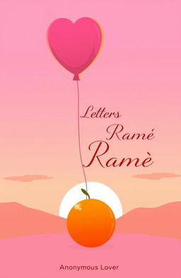 A contemporary romantic illustration featuring a soft pink sunset sky as the backdrop