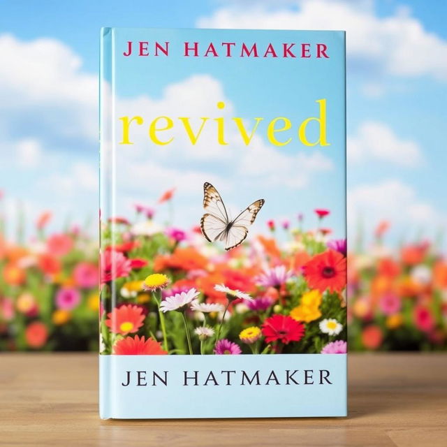 A striking book cover for "Revived" by Jen Hatmaker, encapsulating the theme of revival and renewal