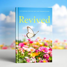 A striking book cover for "Revived" by Jen Hatmaker, encapsulating the theme of revival and renewal