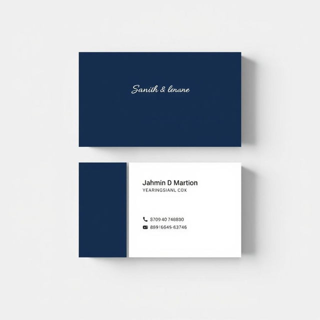 A simple, clean, and professional business card design that effectively showcases essential details