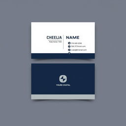 A simple, clean, and professional business card design that effectively showcases essential details