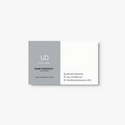 A simple, clean, and professional business card design that effectively showcases essential details