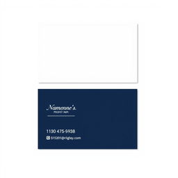 A simple, clean, and professional business card design that effectively showcases essential details