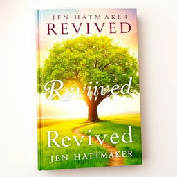 A captivating book cover for "Revived" by Jen Hatmaker, embodying themes of renewal and revitalization