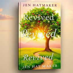 A captivating book cover for "Revived" by Jen Hatmaker, embodying themes of renewal and revitalization