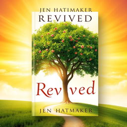 A captivating book cover for "Revived" by Jen Hatmaker, embodying themes of renewal and revitalization