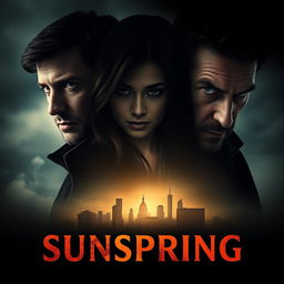 A captivating movie poster for the film titled "Sunspring" that explores themes of betrayal, melancholy, and jealousy