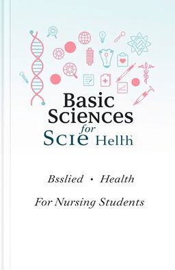 A visually appealing book cover design for 'Basic Sciences for Allied Health'