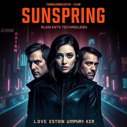 A dramatic and futuristic poster for the short film 'Sunspring'