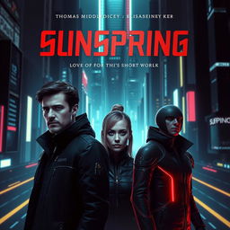 A dramatic and futuristic poster for the short film 'Sunspring'