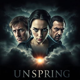 A captivating movie poster for the film titled "Sunspring," emphasizing its themes of betrayal, melancholy, murder, and possessive jealousy